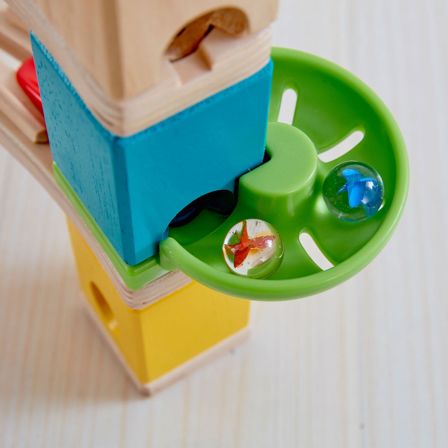 Hape Quadrilla houten knikkerbaan - cliffhanger