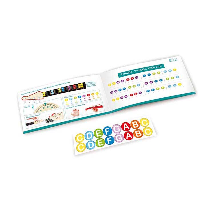 Hape ukelele met lichtjes - blauw