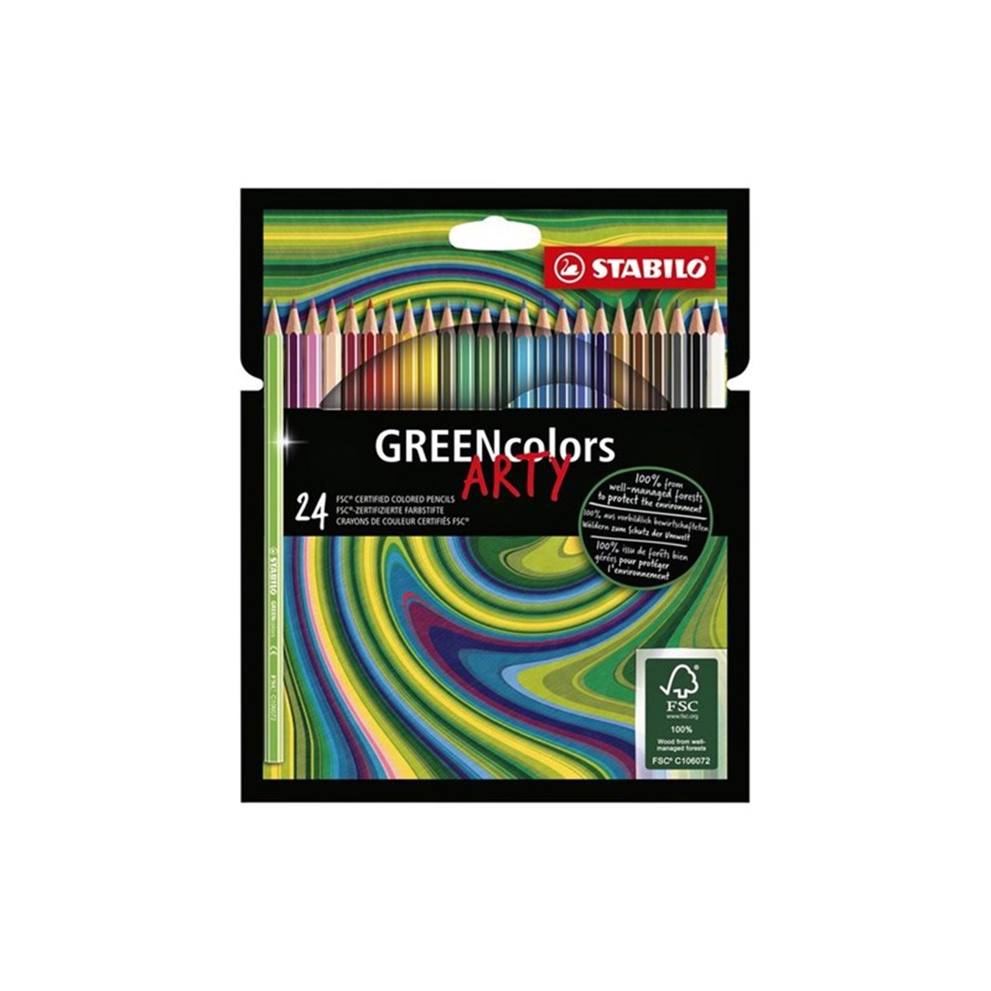 Abi Stlo greencolors etui 24 kleuren