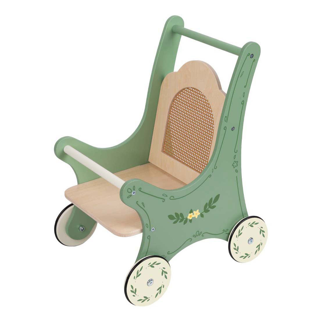 Classic World vintage houten poppenwagen