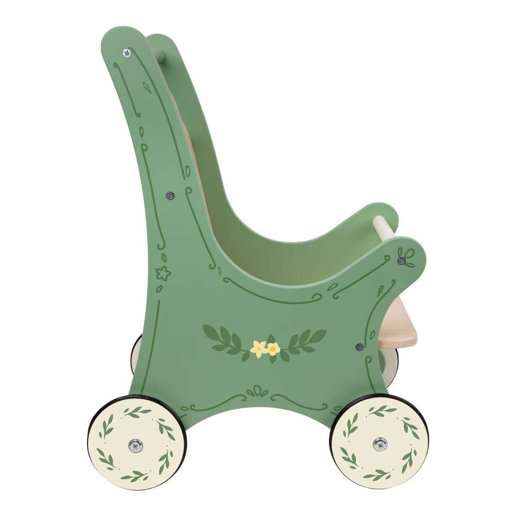 Classic World vintage houten poppenwagen