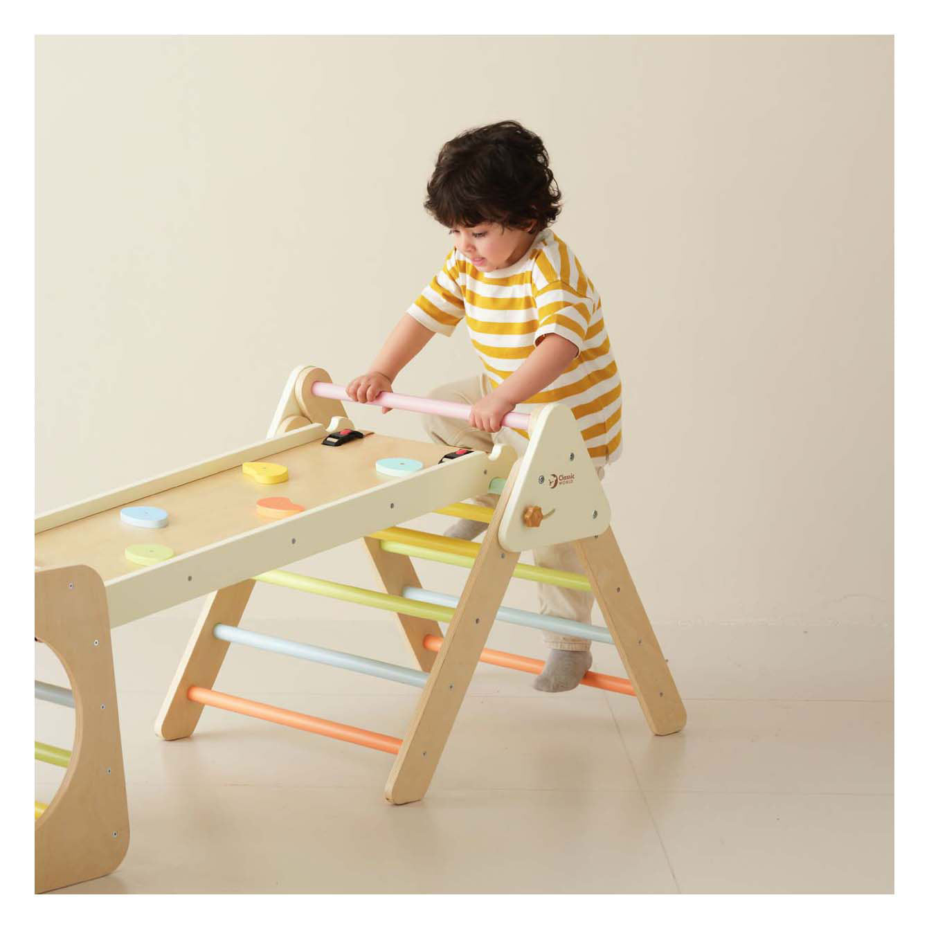 Classic World houten klimset opvouwbaar - 5-in-1
