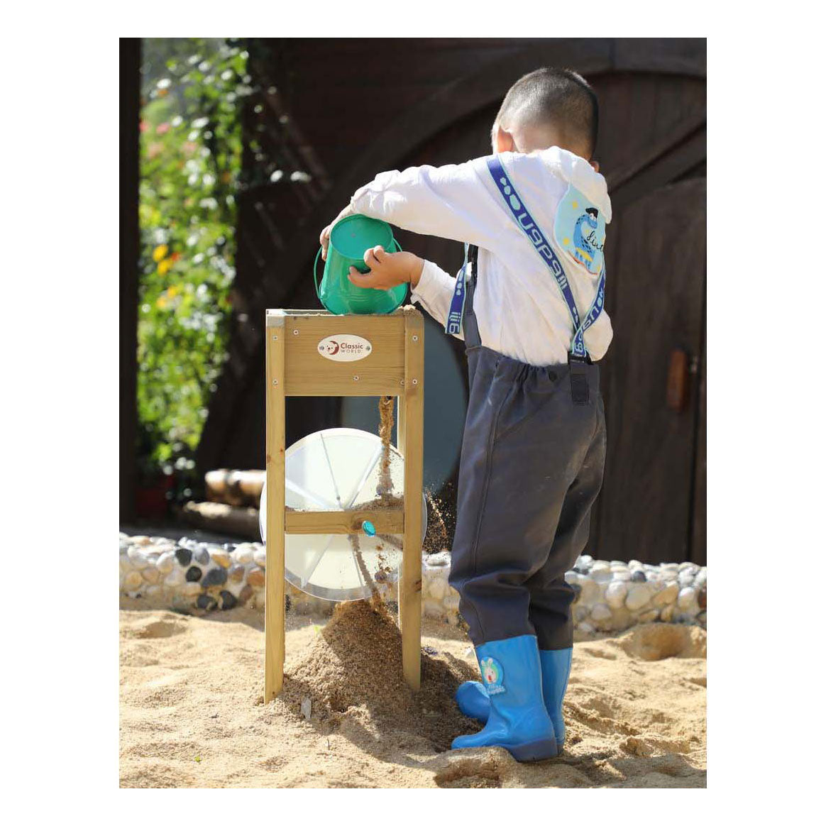 Classic World houten zand koker