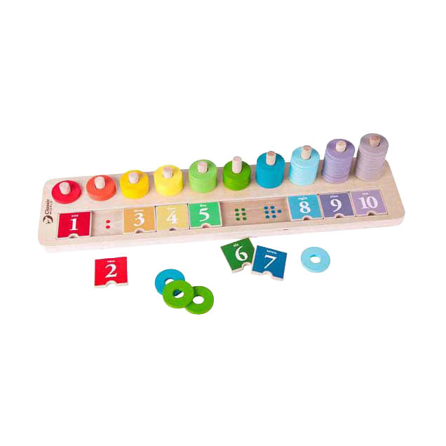 Classic World houten stapelteller, 66dlg.
