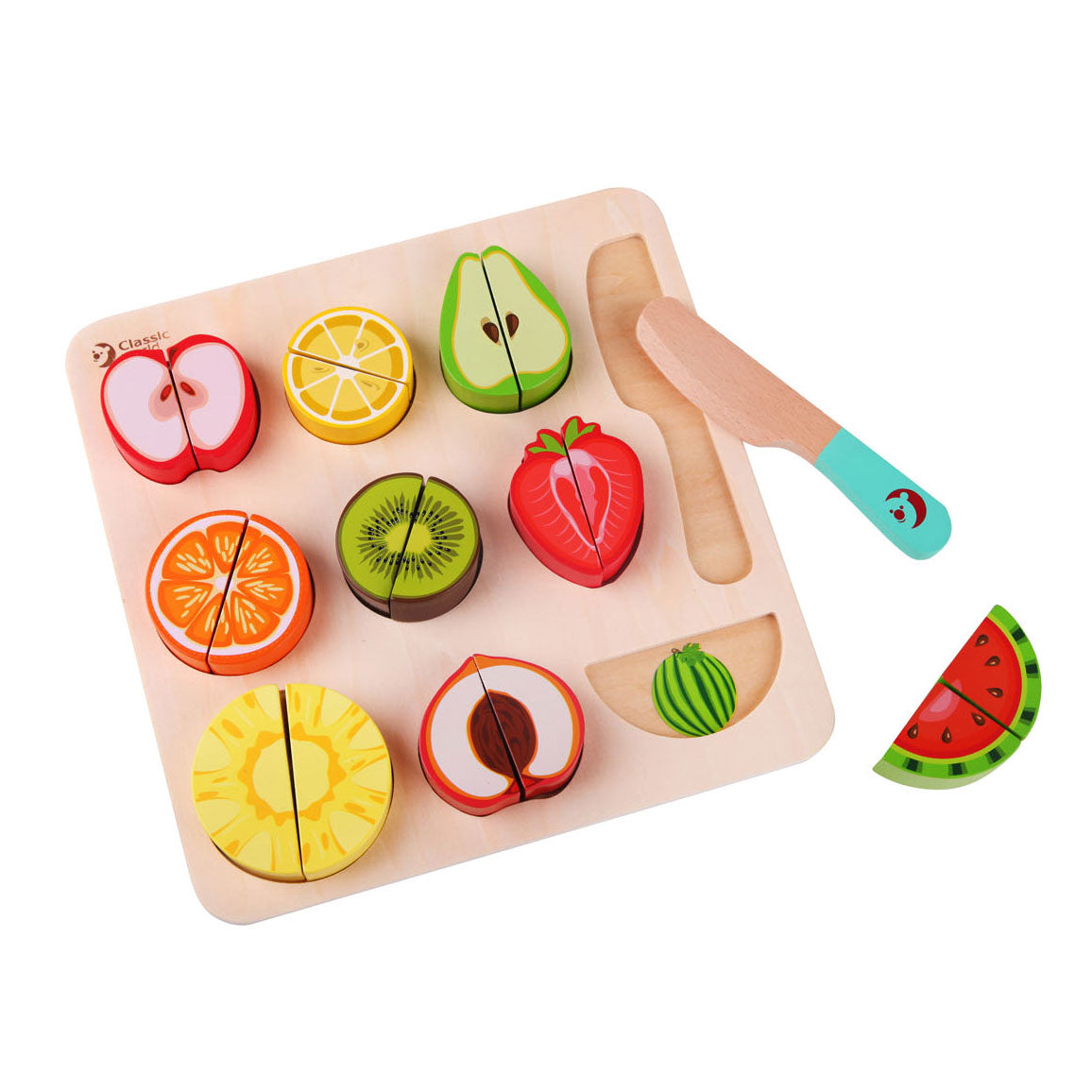 Classic World houten snijfruit, 20dlg.
