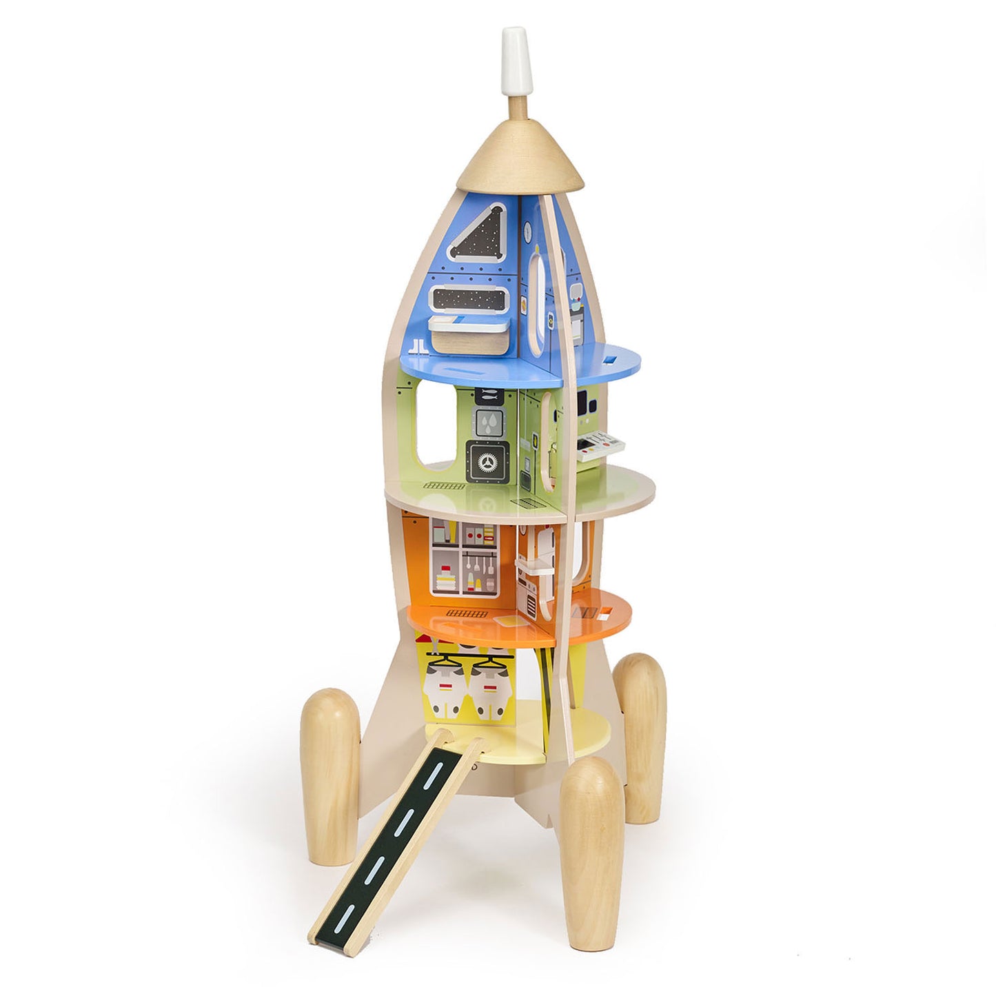 Classic World houten bouw raket, 51dlg.