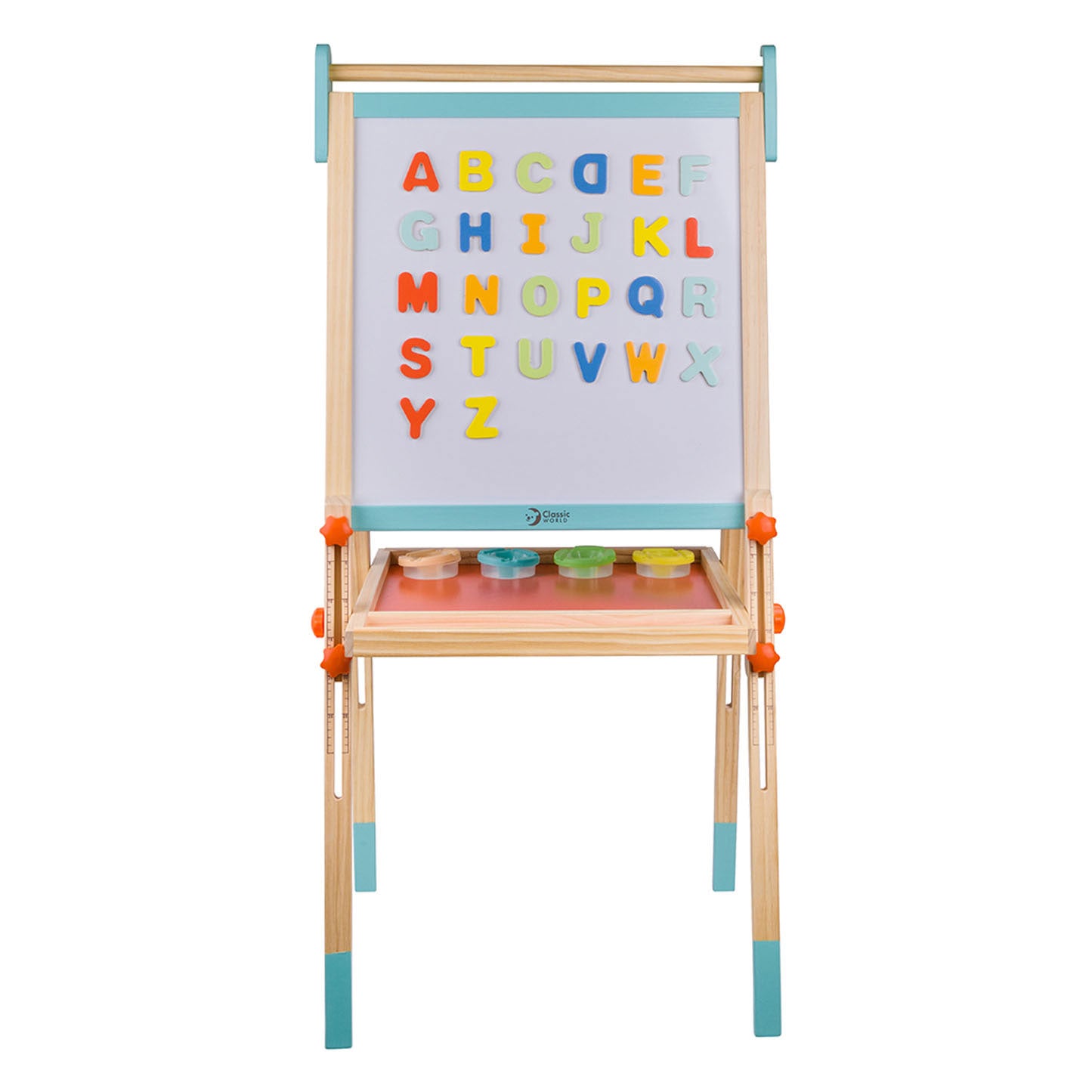 Classic World houten magneet- en schoolbord 2in1, 39dlg.