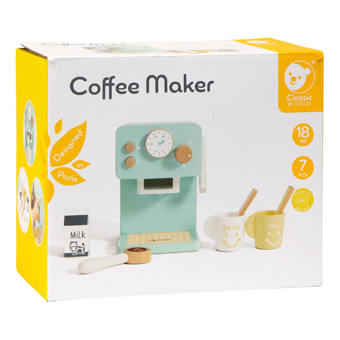Classic World houten koffiezetapparaat, 7dlg.