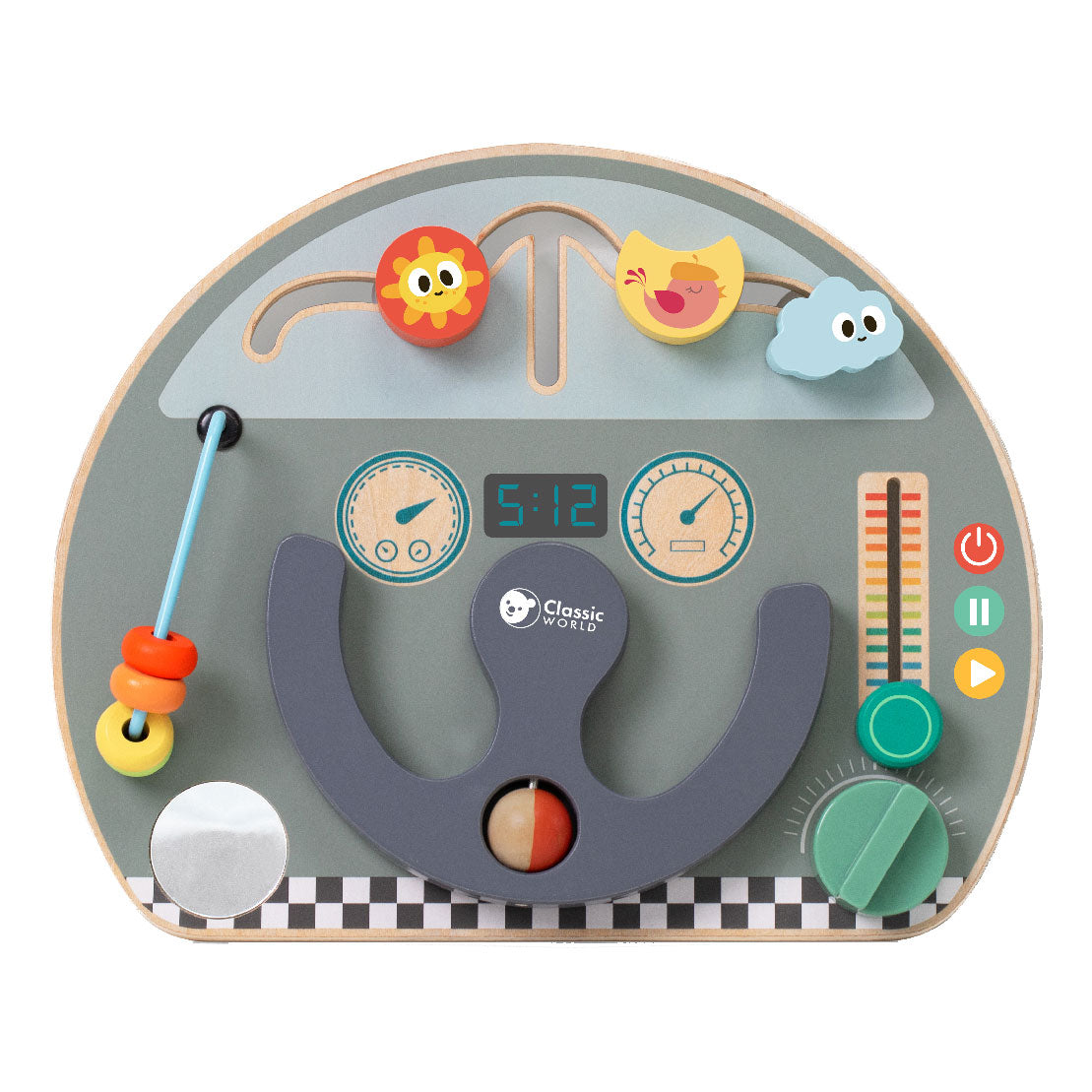 Classic World houten activiteitenbord verkeer