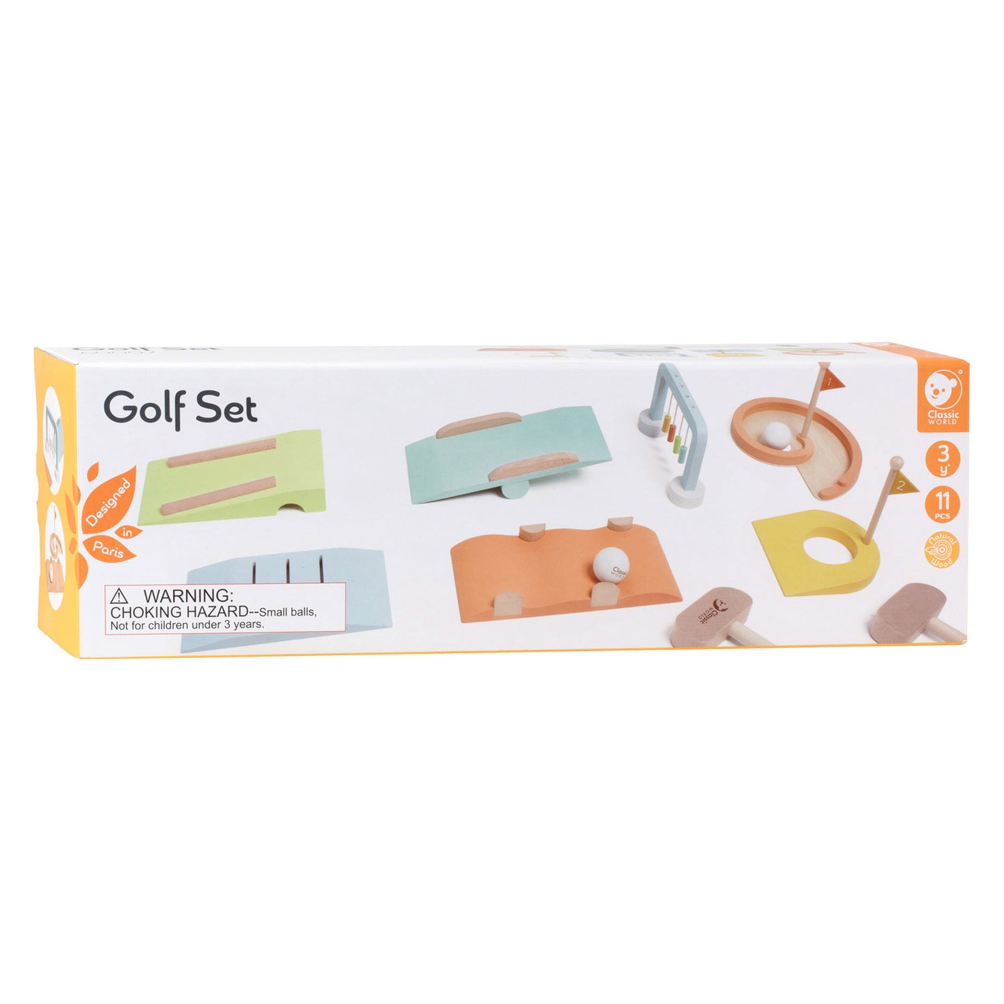 Classic World houten midget golfset, 11dlg.