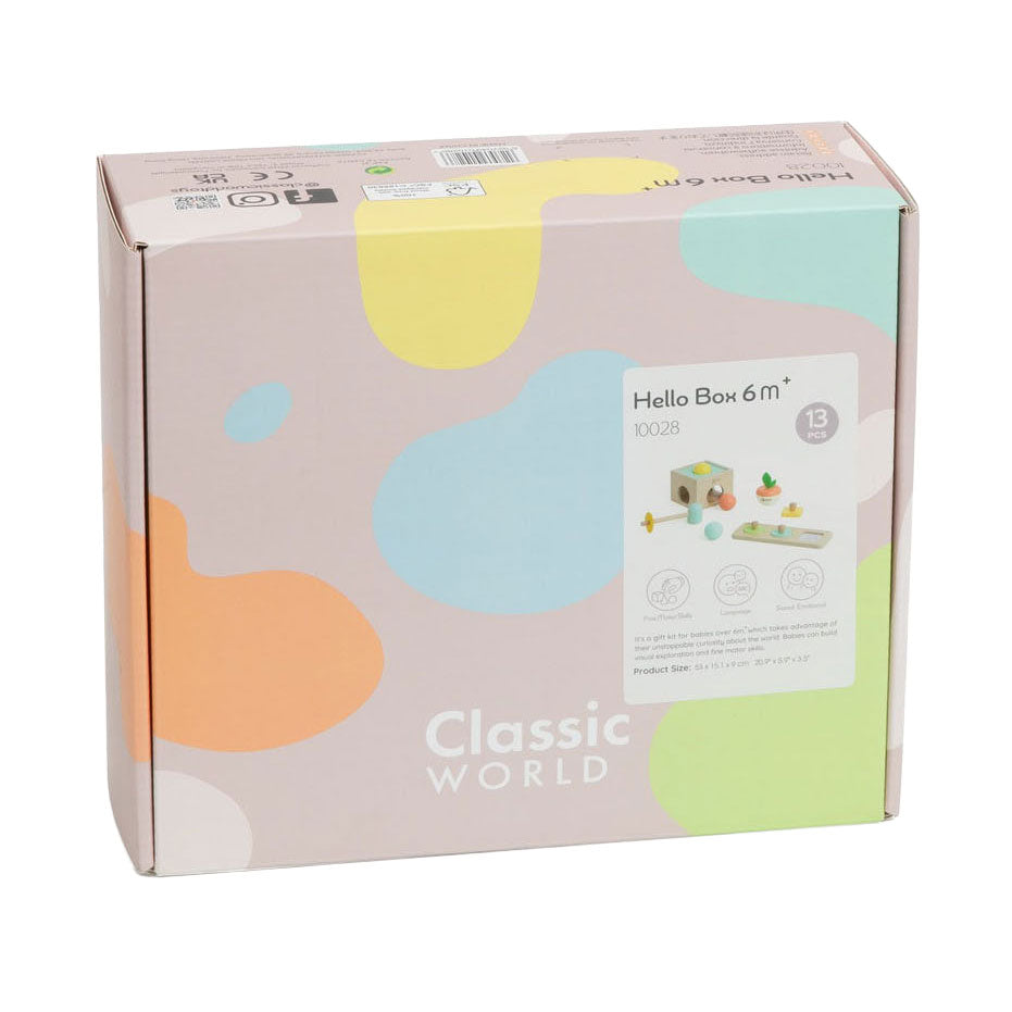 Classic World baby hello speelgoed box 6-12 maanden