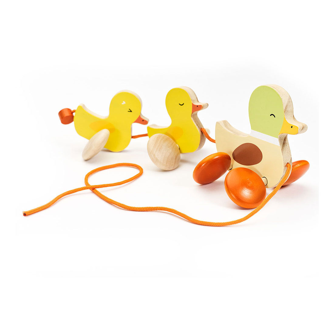 Classic World houten trekfiguur eenden