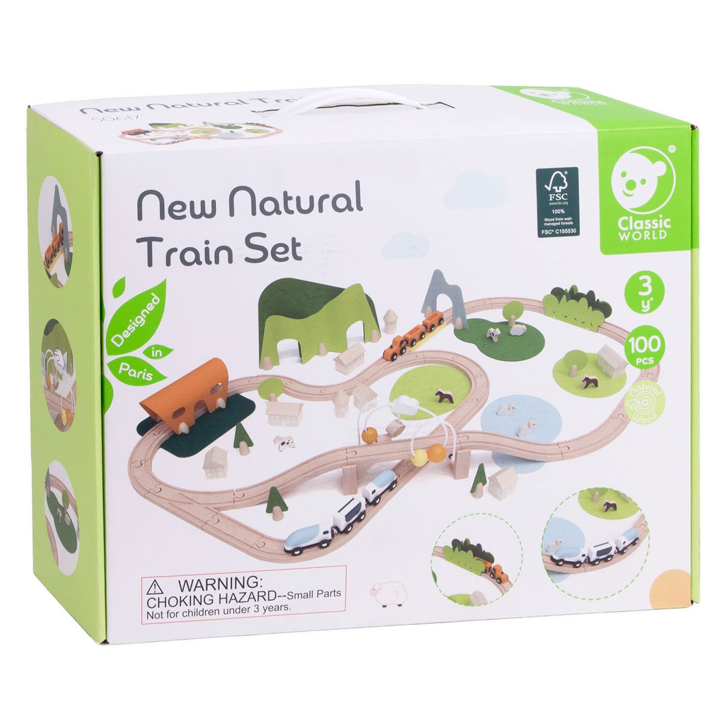 Classic World treinset natuur - 100dlg.