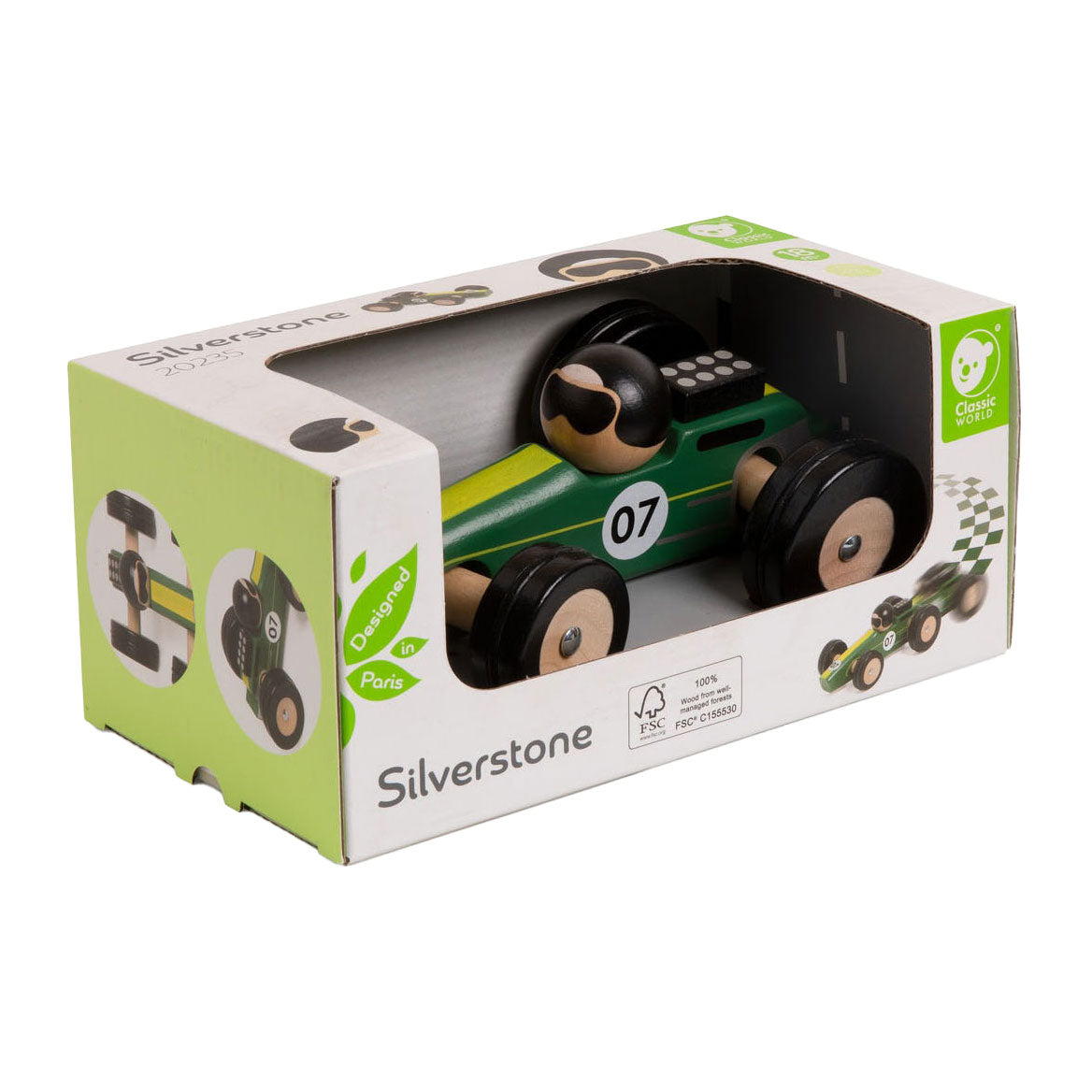 Lobbes Speelgoed BV Classic world houten speelgoedauto silverstone