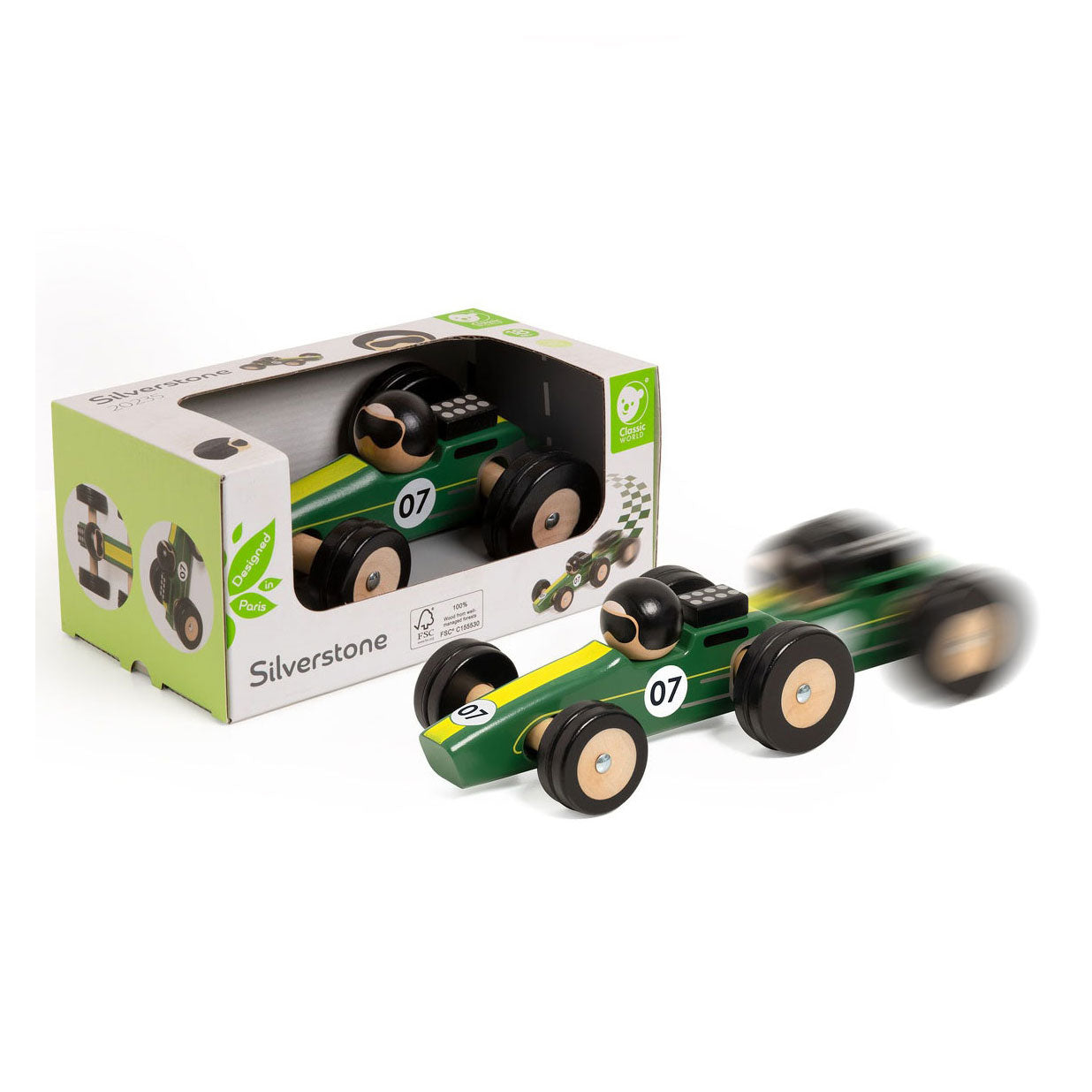 Lobbes Speelgoed BV Classic world houten speelgoedauto silverstone