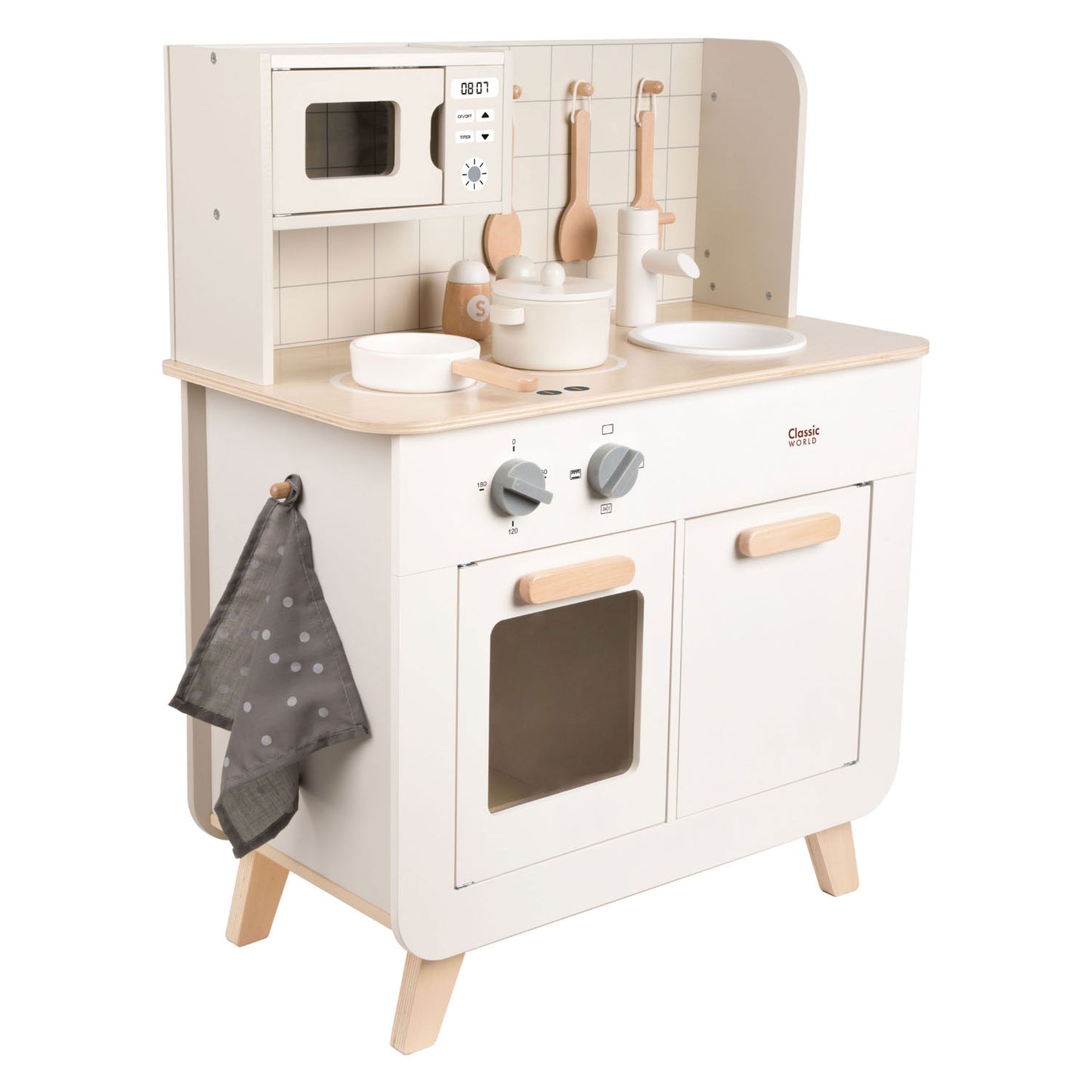Classic World houten chef's speelkeuken, 11dlg.