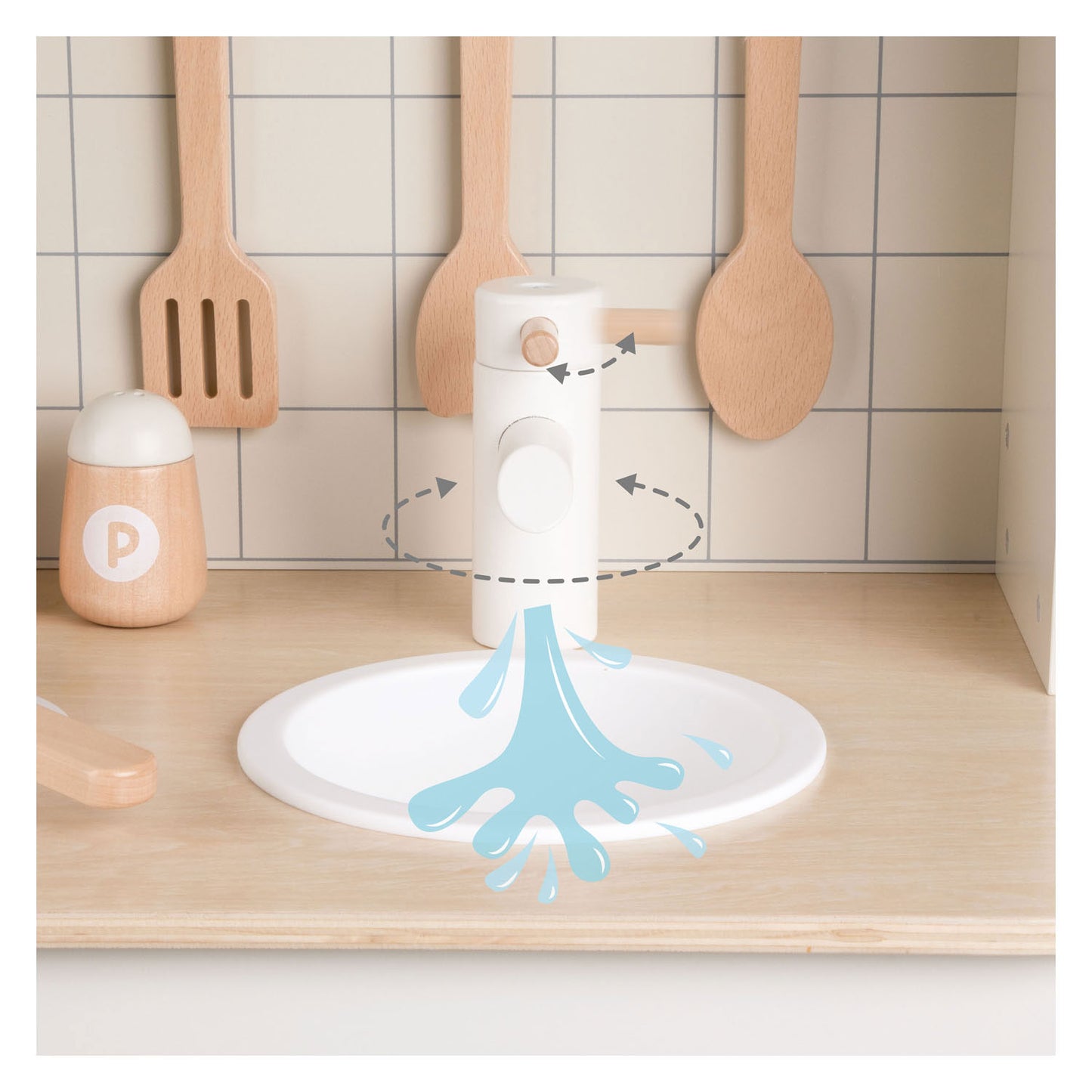Classic World houten chef's speelkeuken, 11dlg.