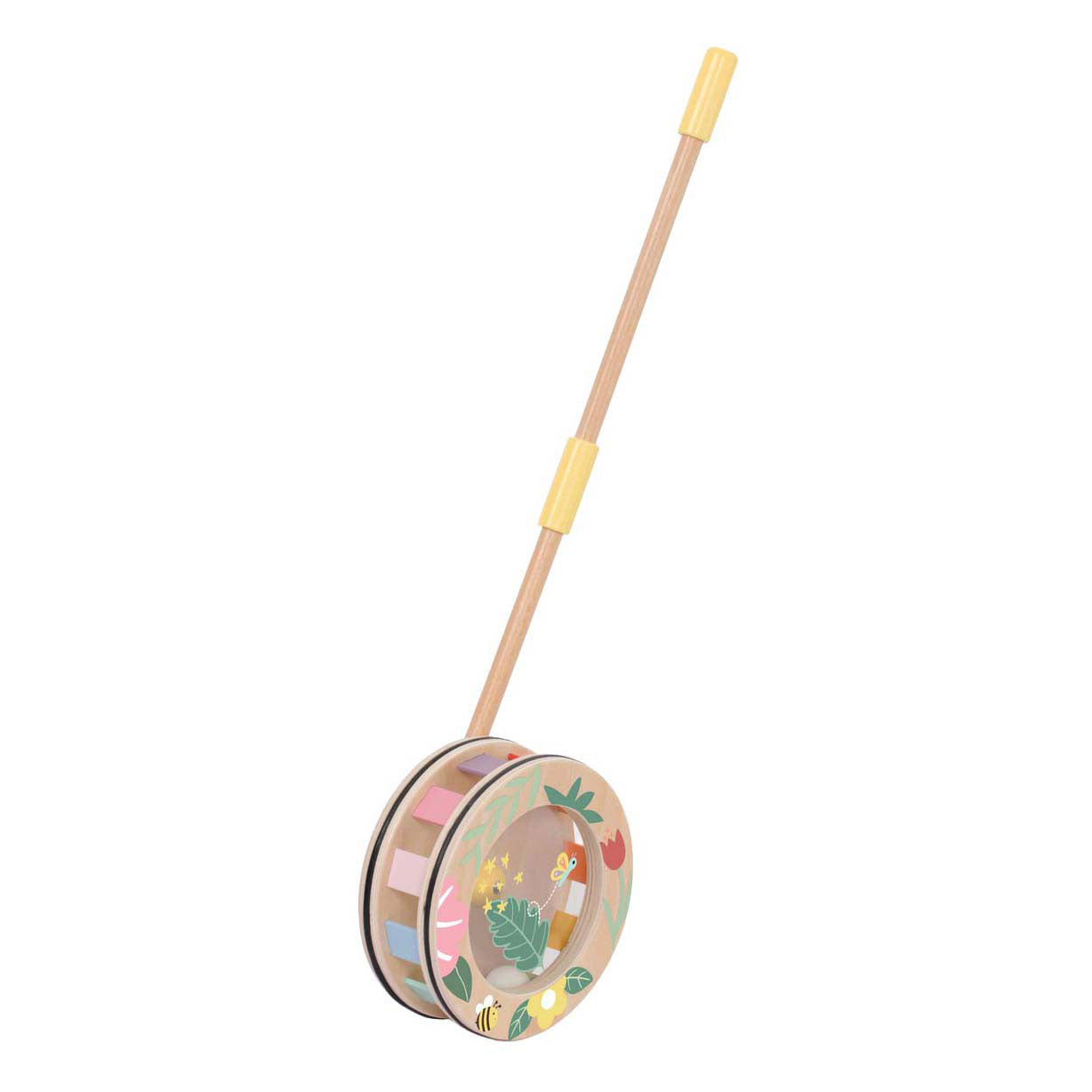 Classic World houten duwspeelgoed regenboog