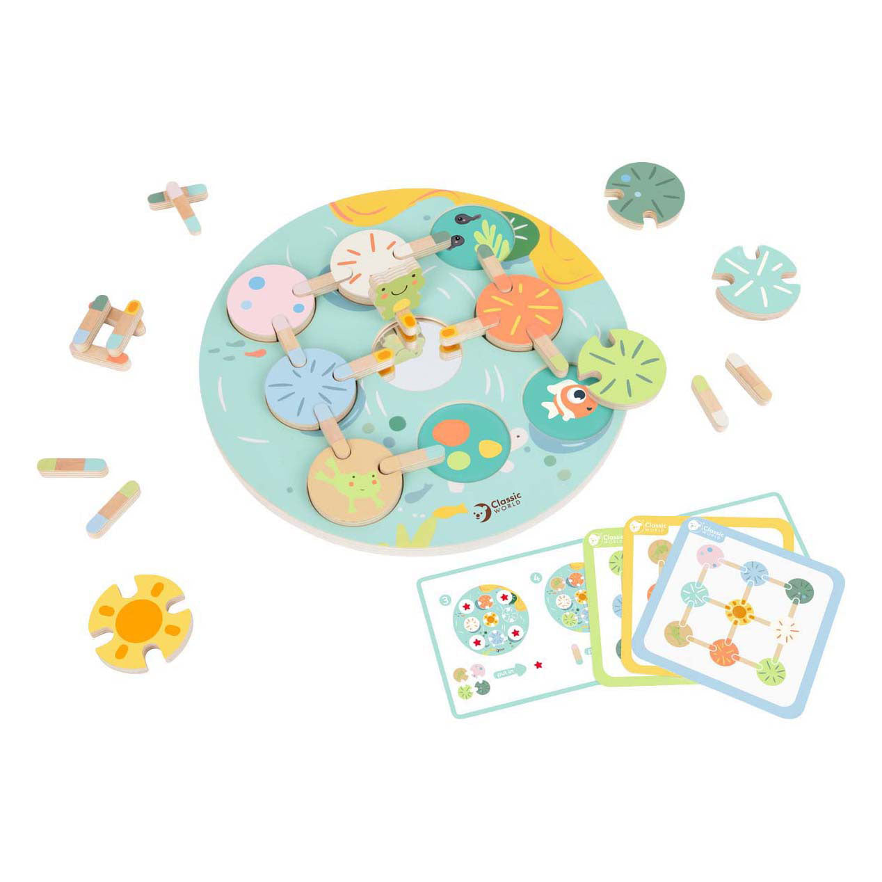 Classic World houten bordspel waterlelie