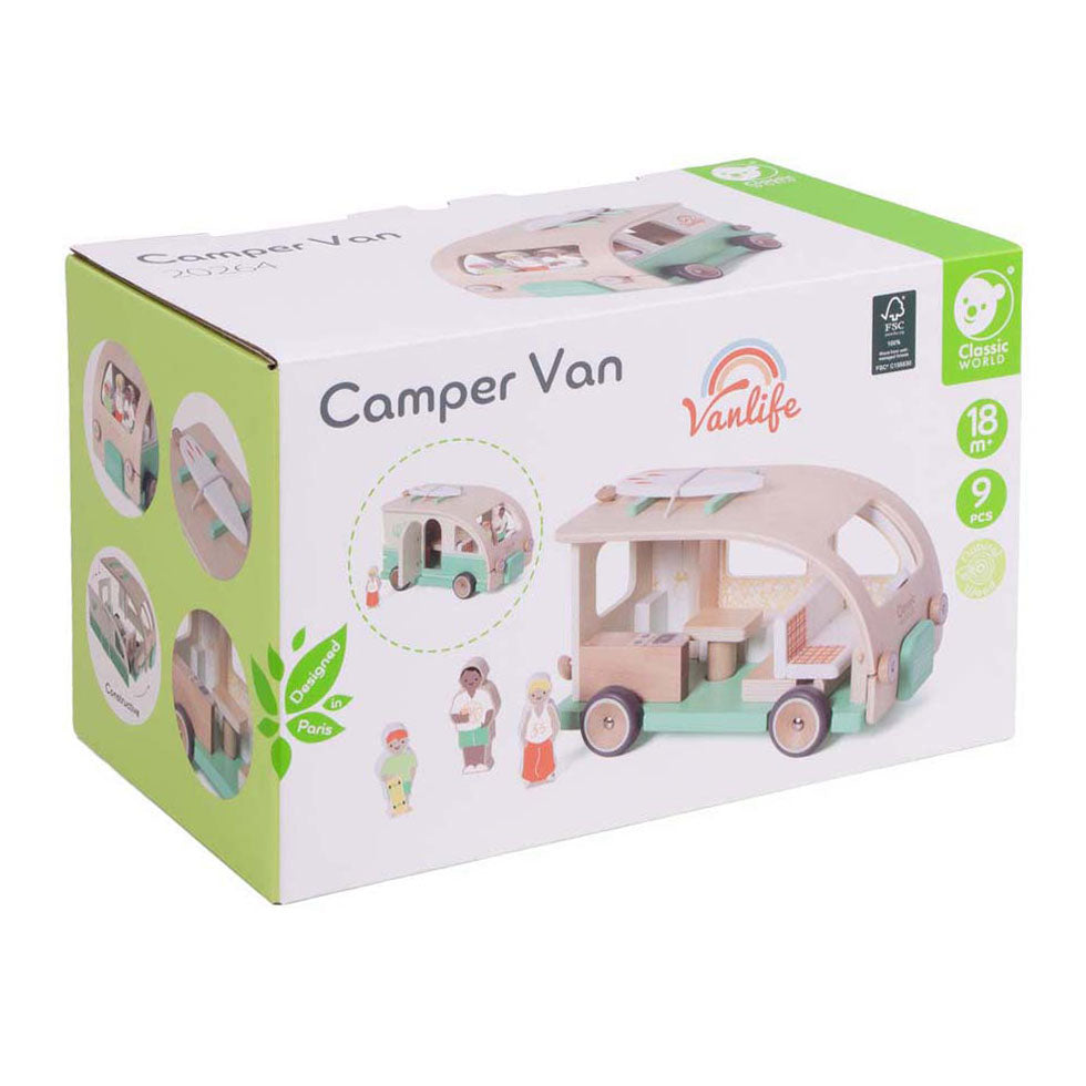 Classic World houten camper met accesoires - 9dlg.