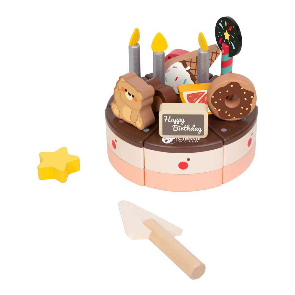 Classic World houten chocolade taart