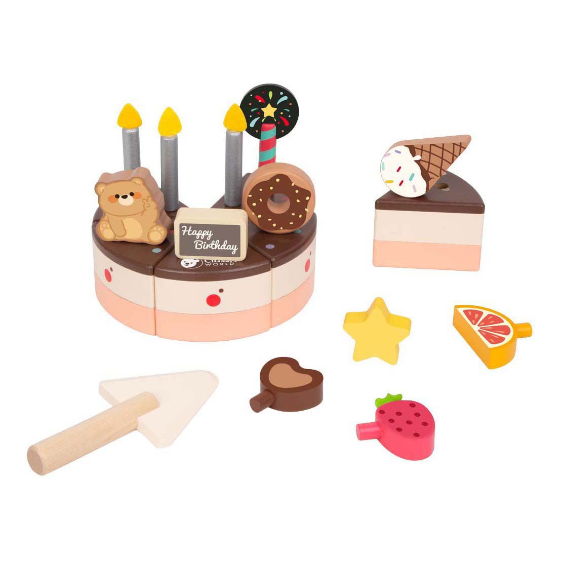 Classic World houten chocolade taart