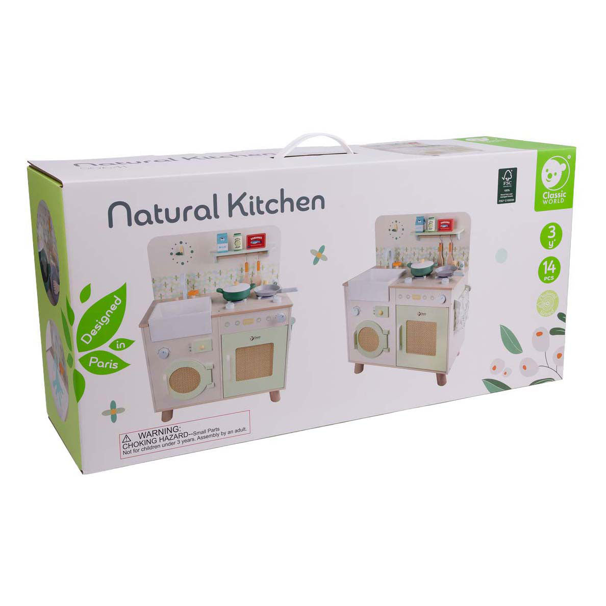 Classic World houten keuken met accessoires - 14dlg.