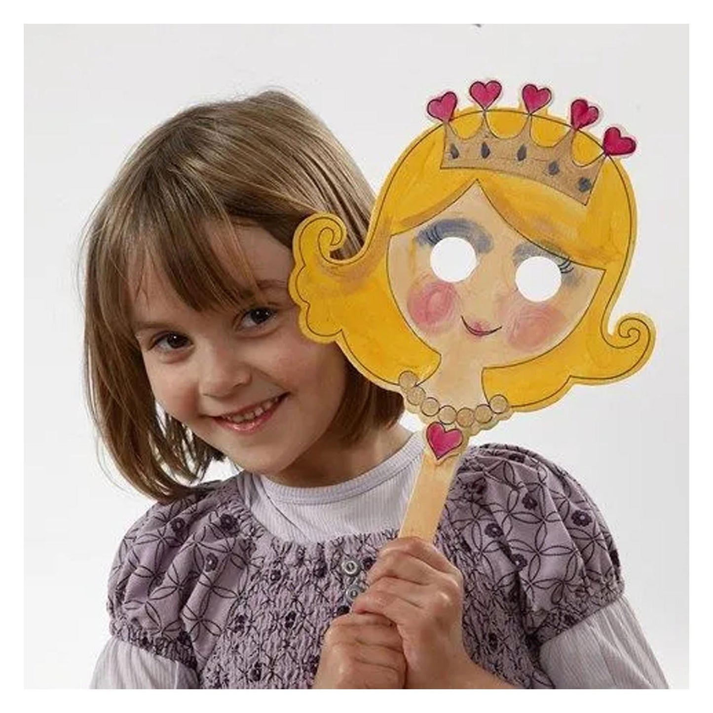 Creativ Company Versier je houten masker, 16st.