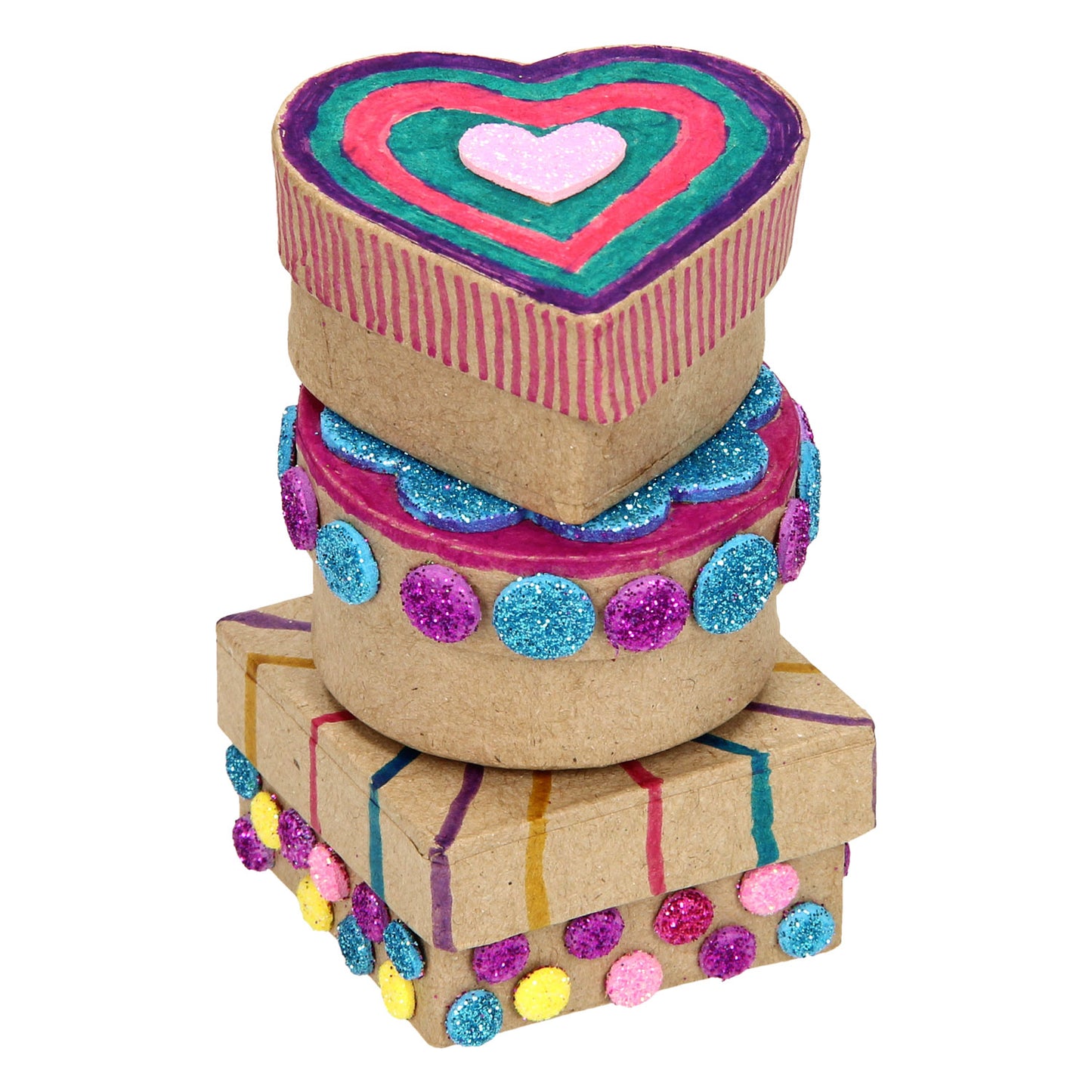 Creativ Company Opbergdoosjes papier-maché klein, 6st.