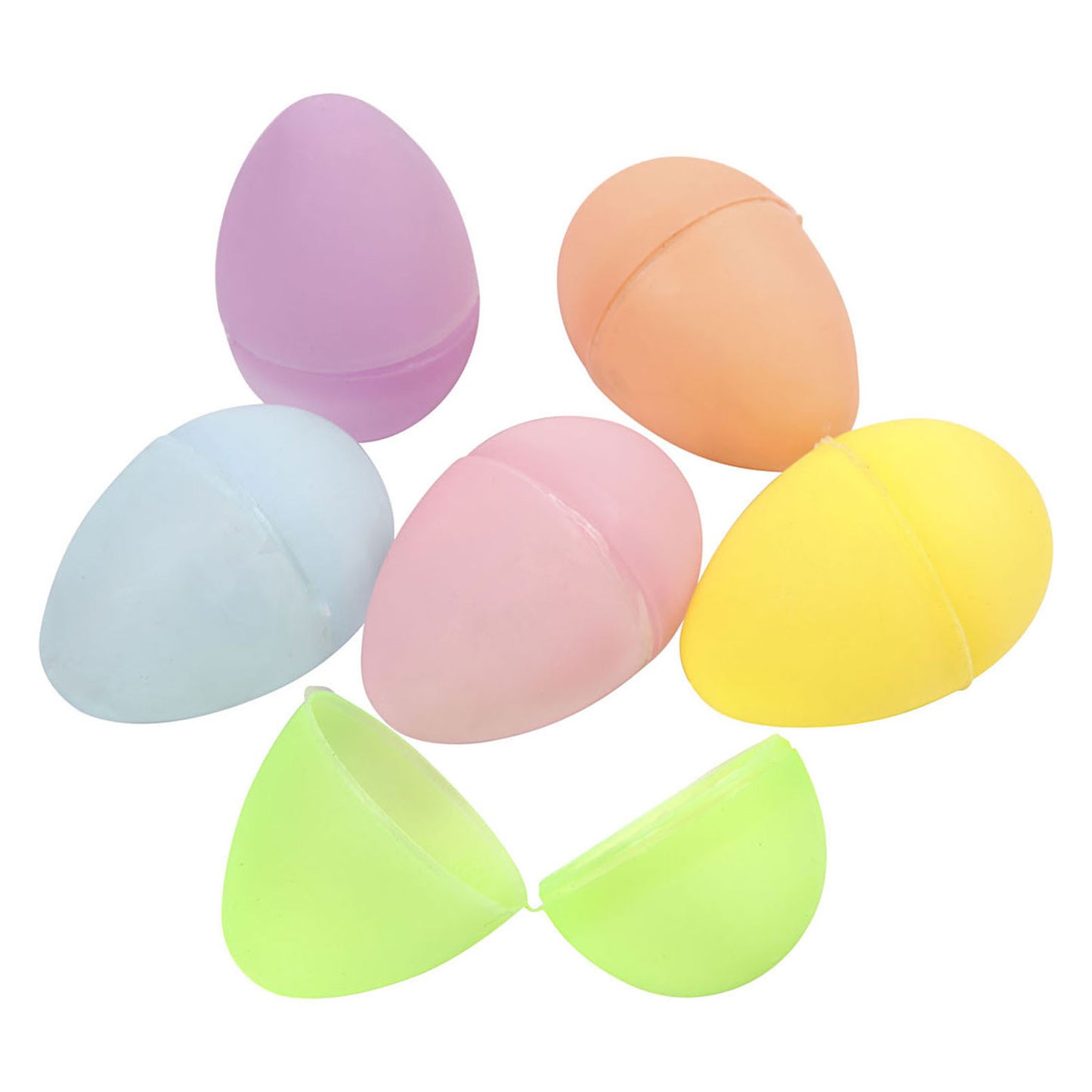 Creativ Company Plastic eieren gekleurd, 12st. 6cm