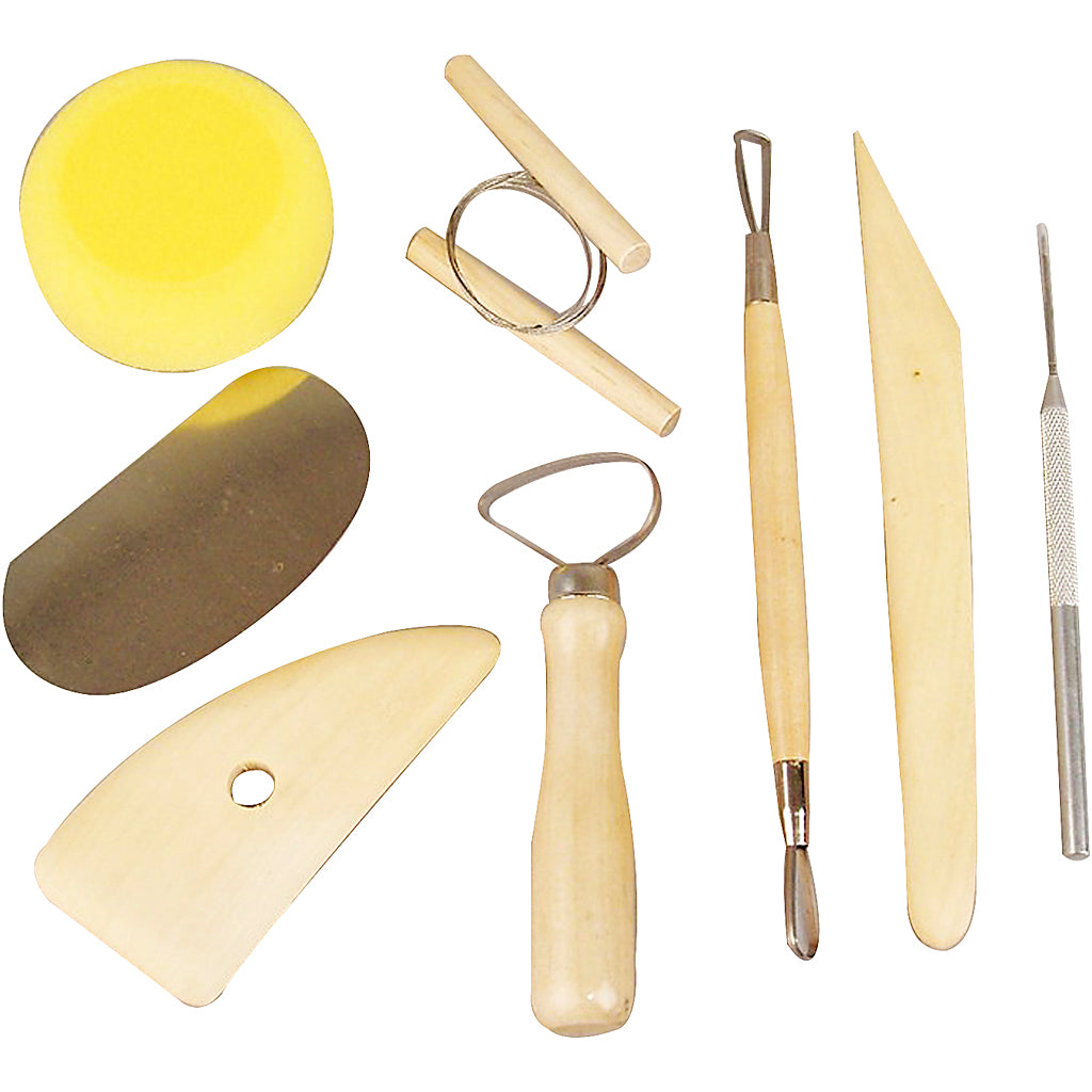 Creativ Company Modelleer gereedschapset, 8dlg.