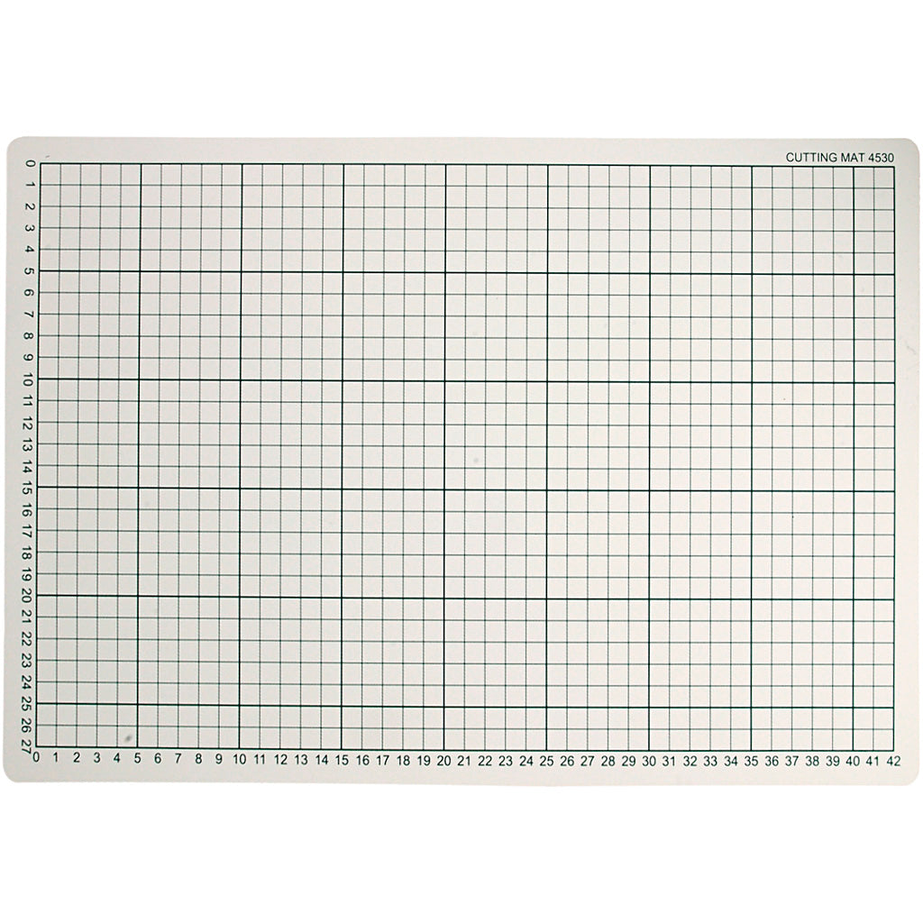 Creativ Company Snijmat rubber met rasterlijnen, 30x45cm