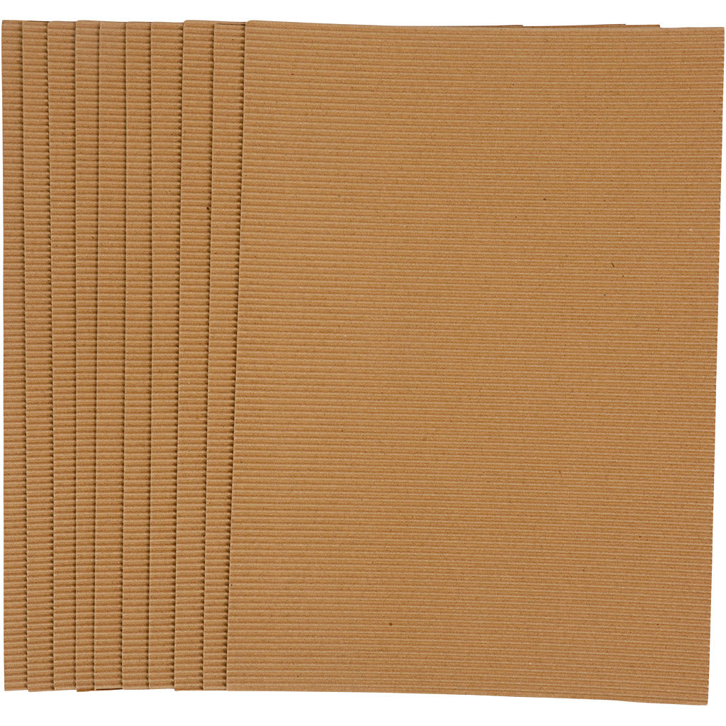 Creativ Company Ribbelkarton 120gr, 10 vellen