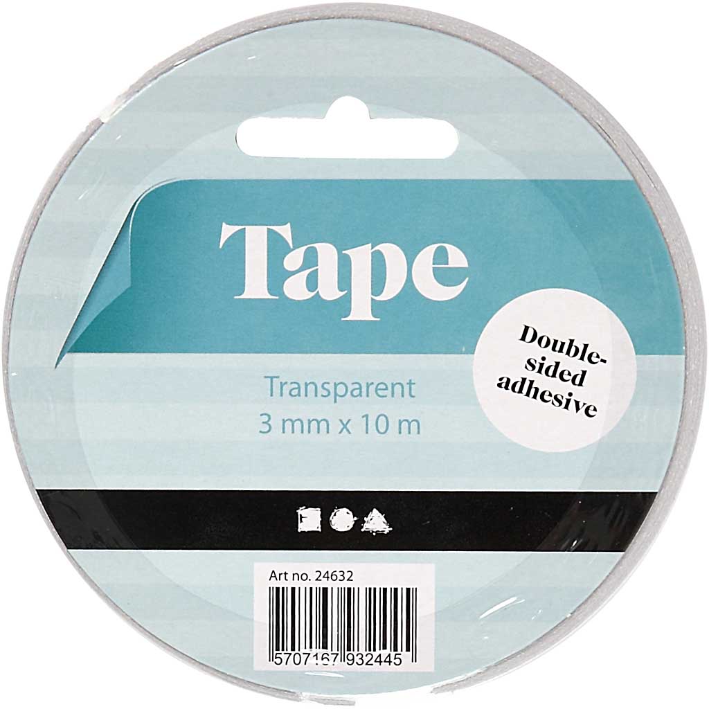 Creativ Company Dubbelzijdig klevend tape 3mm, 10m