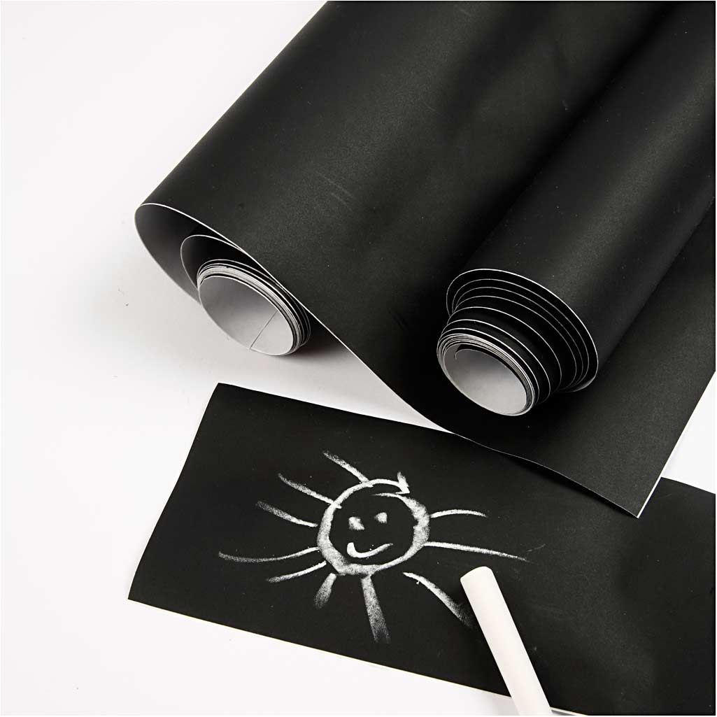 Creativ Company Krijtbordfolie zwart, 2m