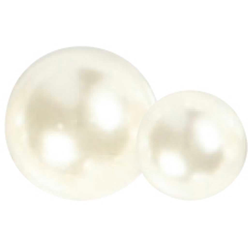 Creativ Company Halve plakparels wit 2-8mm, 140st.