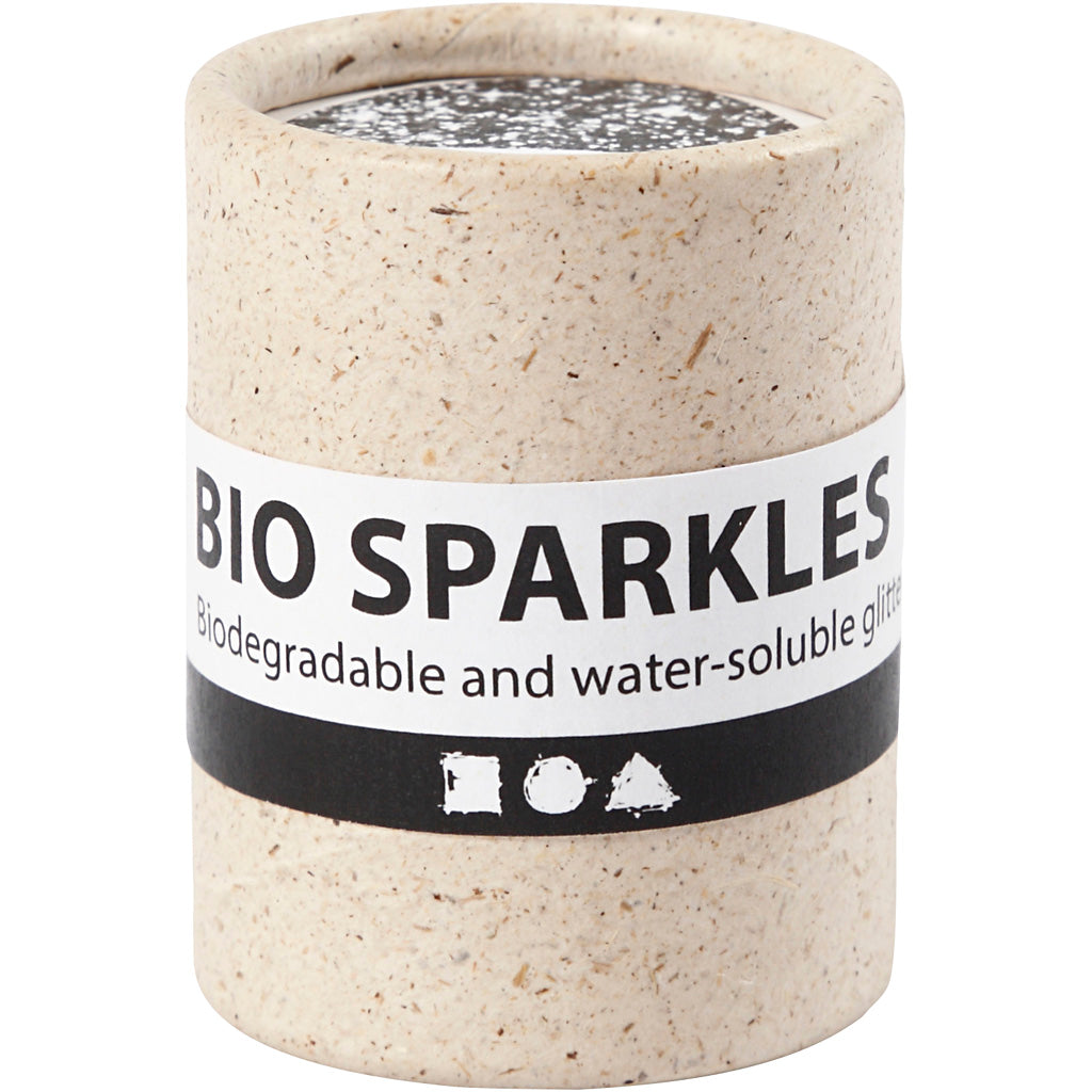 Creativ Company Bio glitter zilver, 10gr