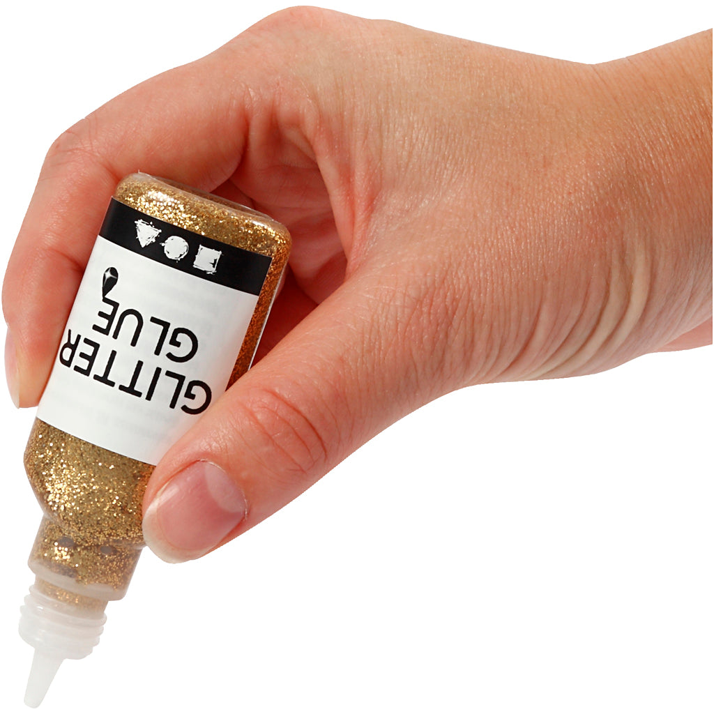 Creativ Company Glitterlijm goud, 25ml