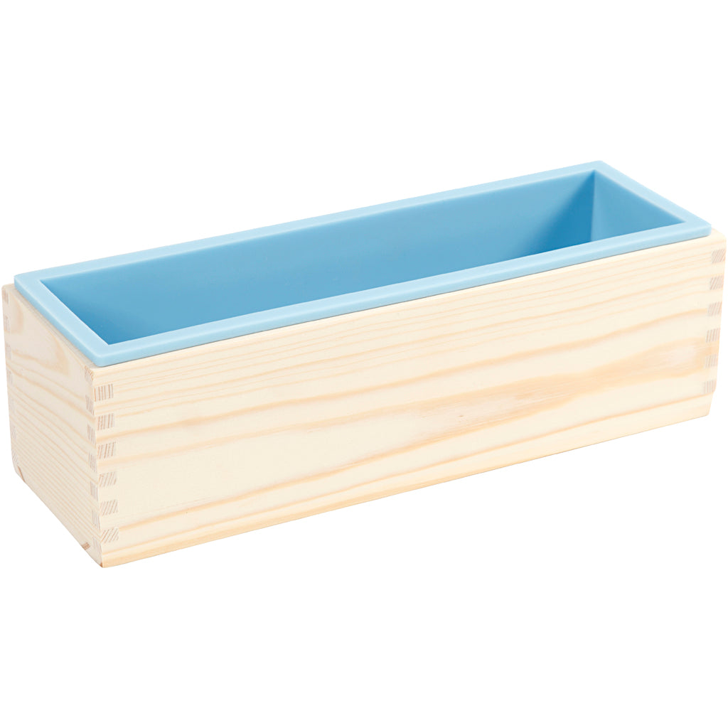 Creativ Company Silicone vorm in een houten box, 1500ml