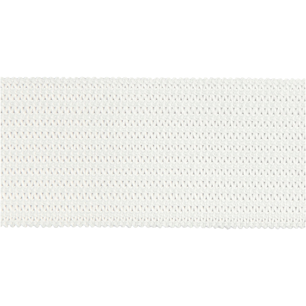 Creativ Company Elastiek dikte 20mm wit, 25m