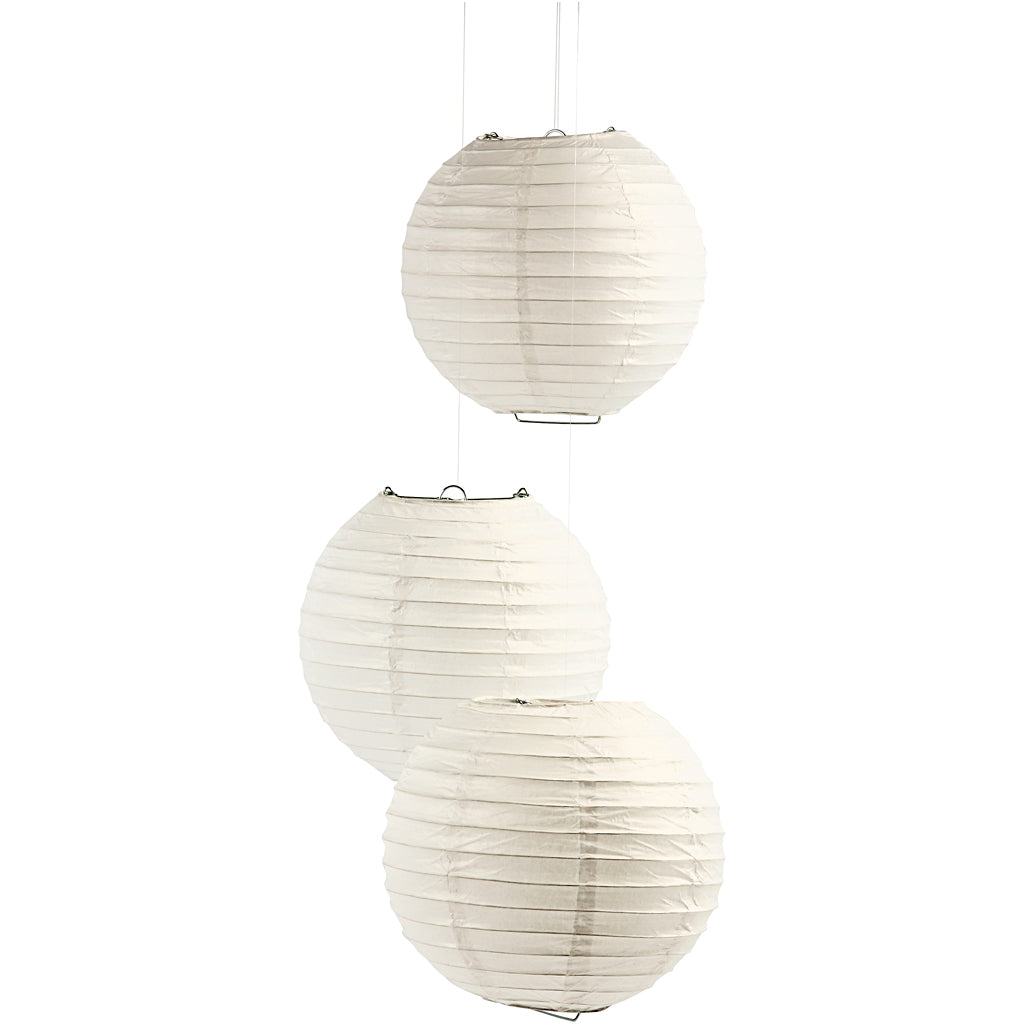 Creativ Company Rijstpapier lamp wit, 35cm