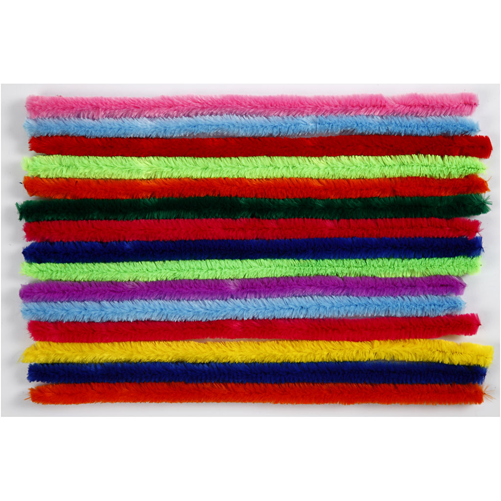 Creativ Company Chenille draad kleur 30cm, 15st.