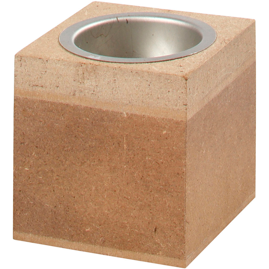 Creativ Company Waxinelichthouder hout, 6cm