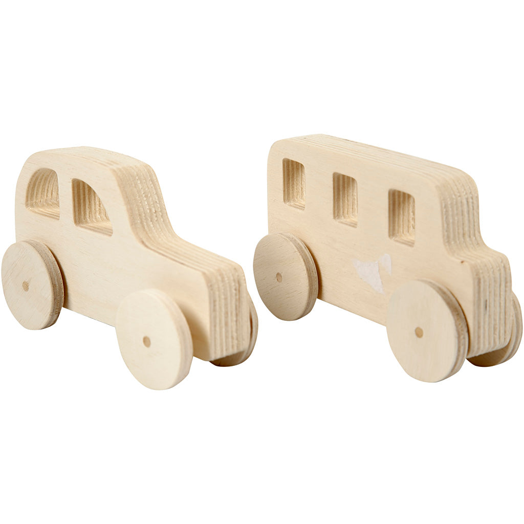 Creativ Company Houten auto's, 2st.
