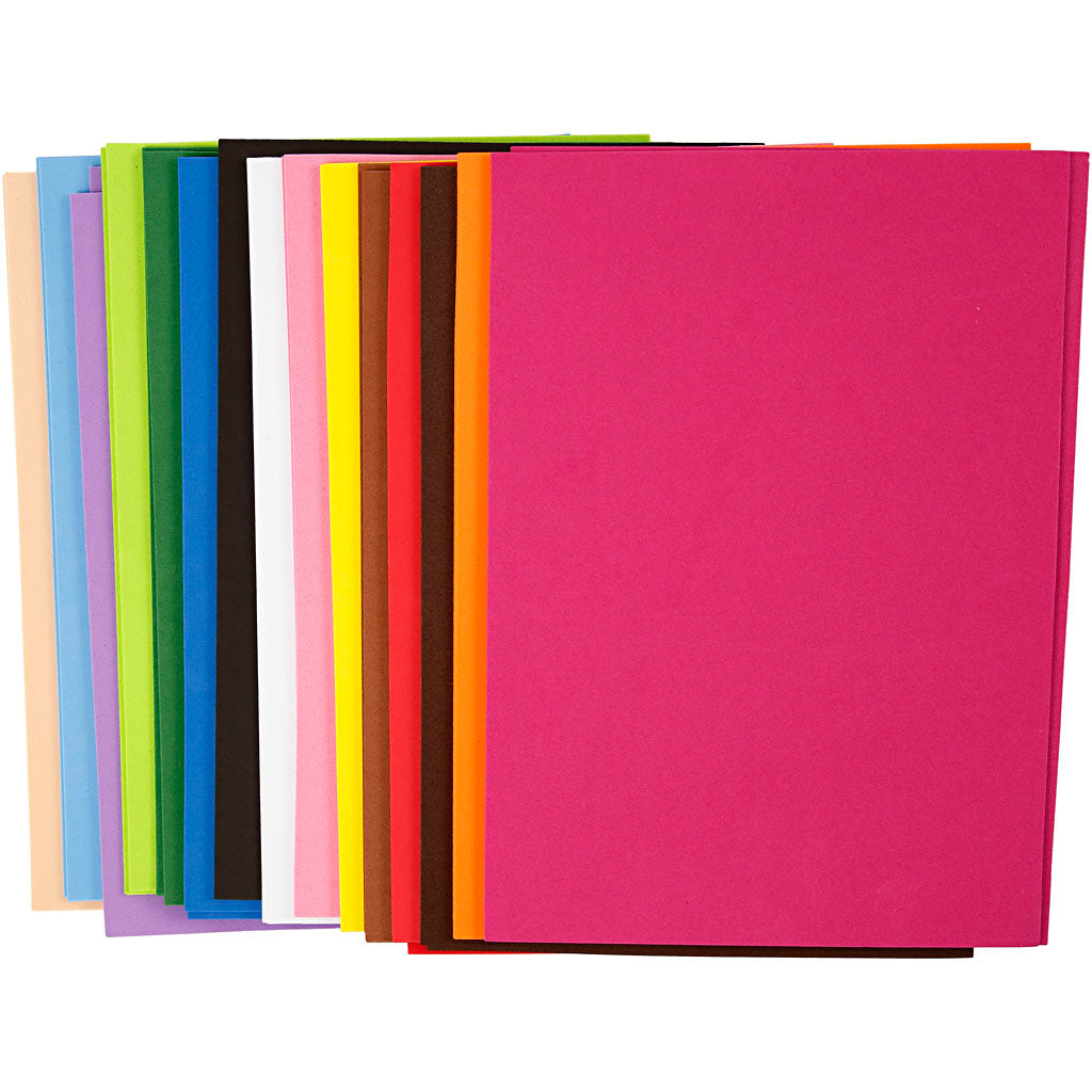 Creativ Company Eva foam vellen kleur a4, 30 vellen