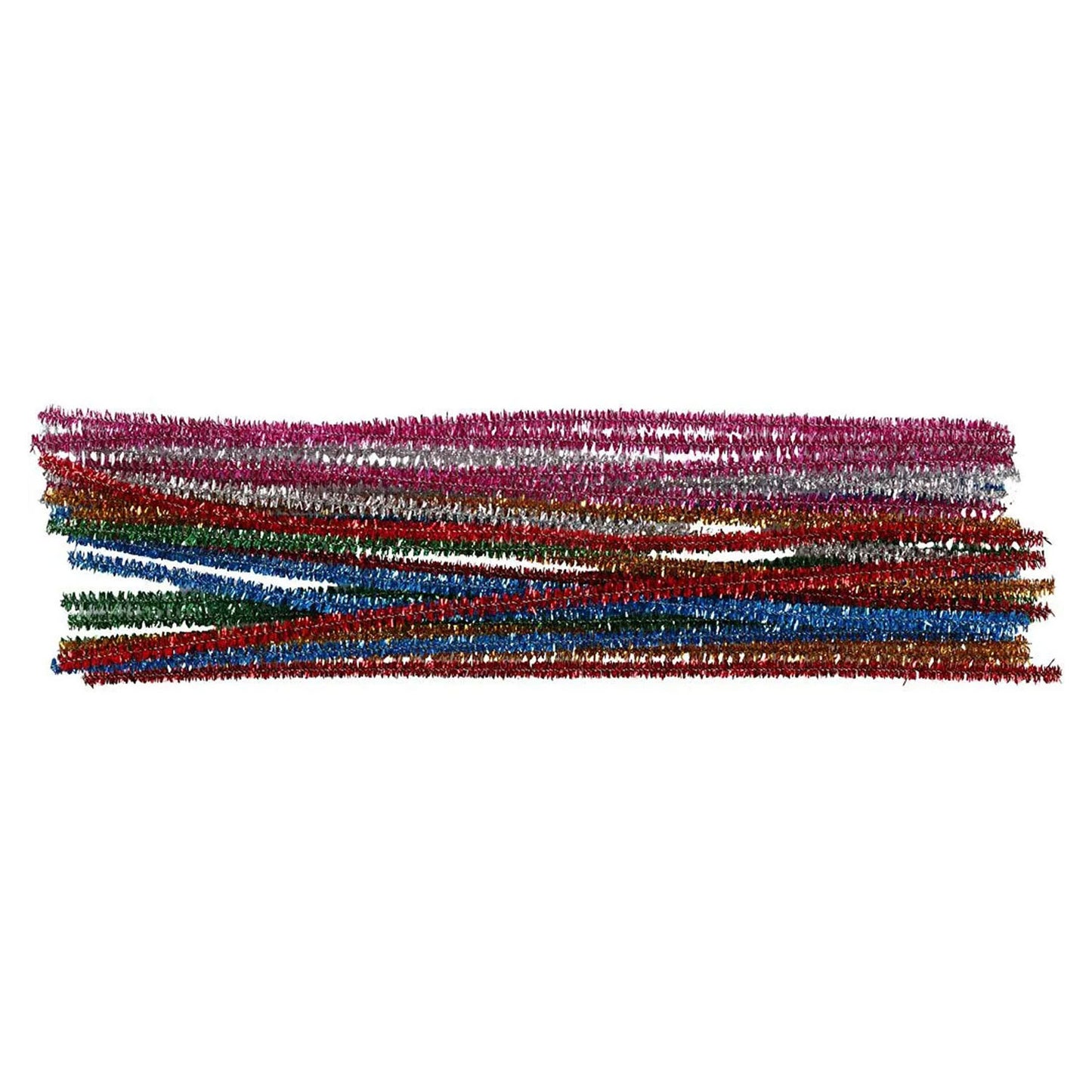 Creativ Company Chenilledraad sterke kleuren glitter 30cm, 24st.