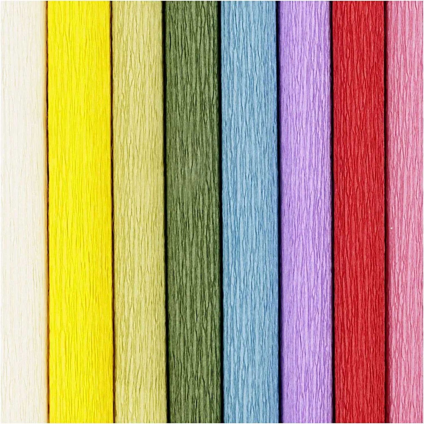 Creativ Company Crêpepapier standaard kleuren, 8 vellen