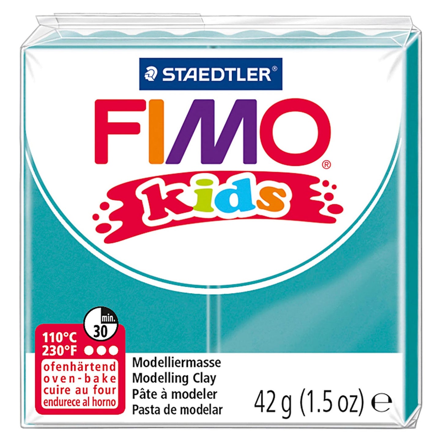 Fimo kids boetseerklei turquoise, 42gr
