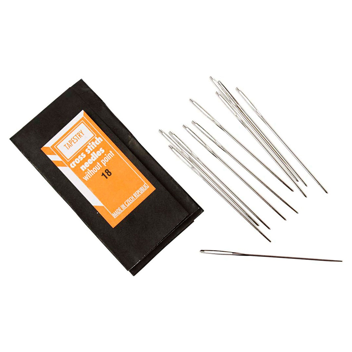 Creativ Company Borduurnaalden met botte punt, 5cm, 25st.