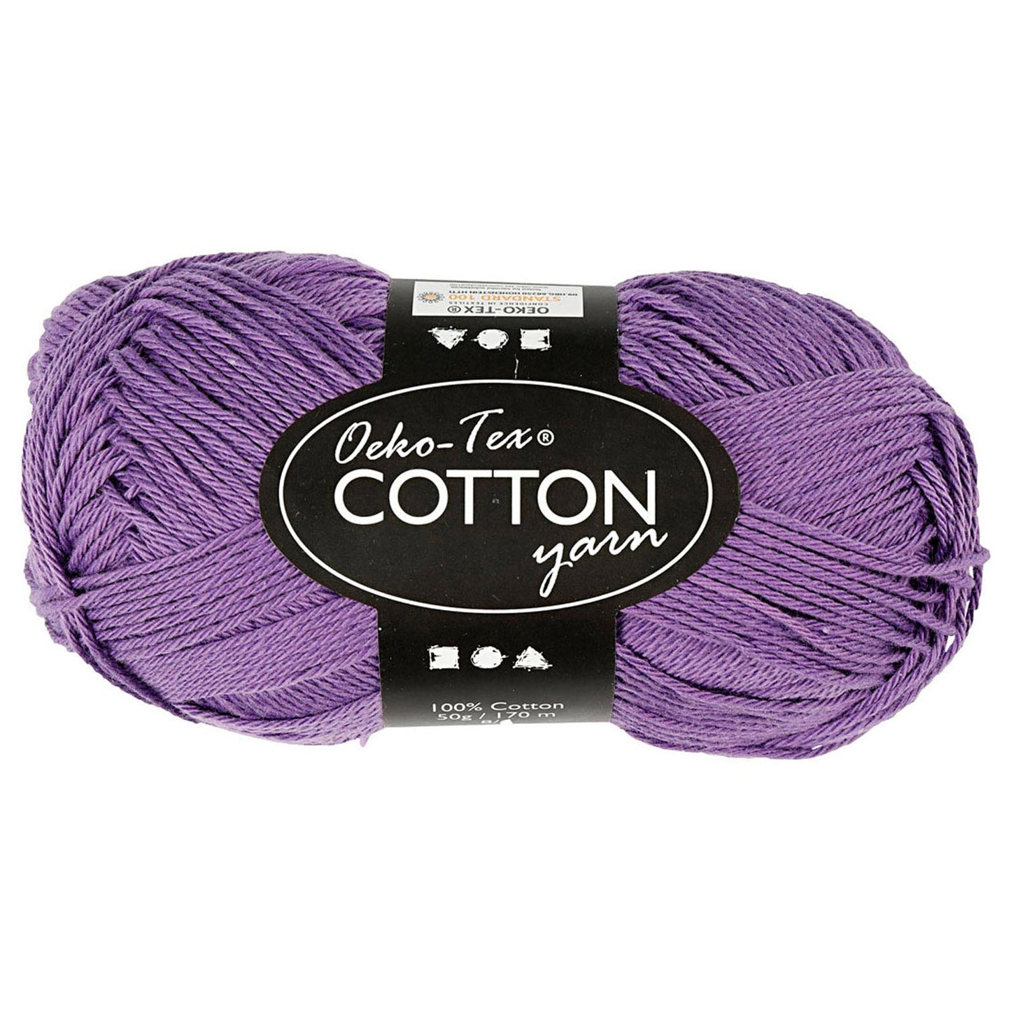 Creativ Company Katoengaren, paars, 50gr, 170m